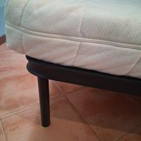 materasso lattice e memory e rete in legno
