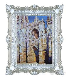 STAMPA CATTEDRALE DI MONET CORNICE BAROCCA 55X45