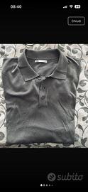 Polo da uomo Zara in maglia, colore grigio tg.XL