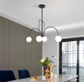 Lampadario moderno nero