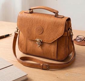 Borsa a tracolla vintage in vera pelle