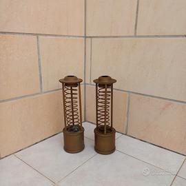 Porta candele a molla, in ottone.