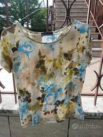 T shirt donna in cotone  taglia 46 Made in Italy 