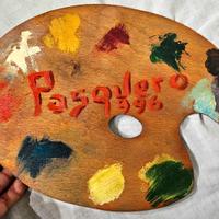 Tavolozza dipinta dal Pittore - "DINO PASQUERO" -