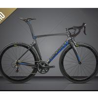Bicicletta da strada fondriest con rulli elite