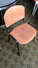 17 sedie vintage impilabili 