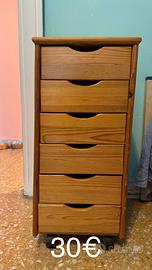 Mobile cassettiera legno
