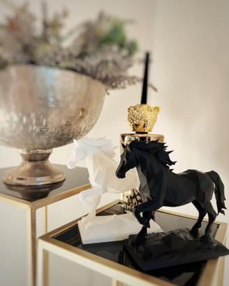 Scultura Geometrica d'Arredo cavallo in corsa