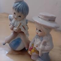 Coppia Statuine Porcellana