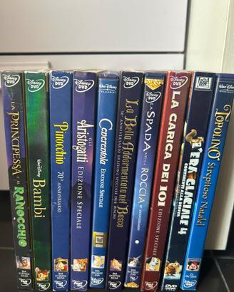 Lotto 10 DVD Disney Originali – Classici Disney +