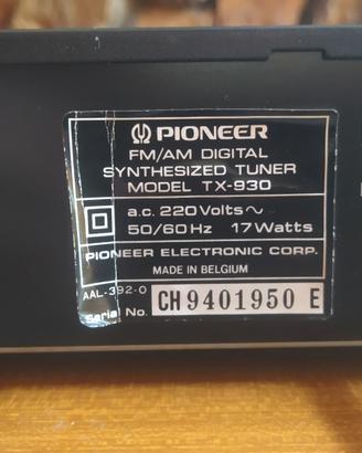 Pioneer tx-930 sintetizzatore 
