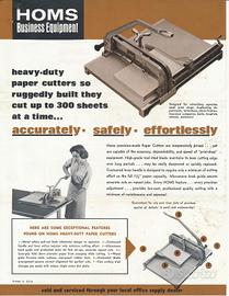 Antica taglierina USA - paper cutter HOMS