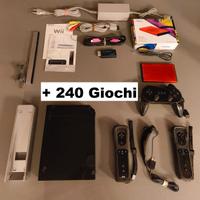 Nintendo Wii con 240 Giochi, HDMI, 2 Telecomandi