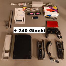 Nintendo Wii con 240 Giochi, HDMI, 2 Telecomandi