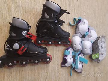 Pattini roller 32-36 con protezioni