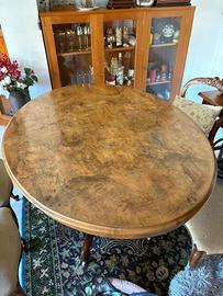 Tavolo ovale 800 inglese radica
