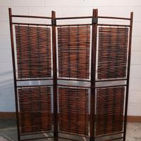 Paravento legno/bambù 160×150 cm circa