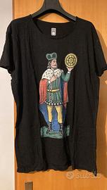 T-shirt Carte siciliane 10 di denari