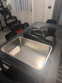 Lettiera apertura dall’alto - acciaio inox