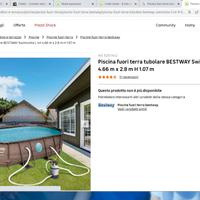 Piscina best way usata 4,66x2,80