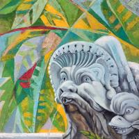 dipinto ad olio di L. Garzione