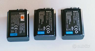 Batterie NP-FW50 per SONY A37-A57-A77-A58-A65-A68