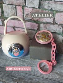 Porta succhiotto Ciuccio Argento 925