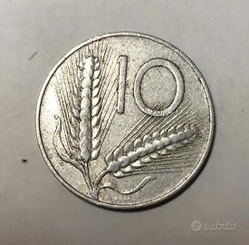 10 lire del 1952 ,1980, 1990 spighe
