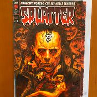 Splatter fumetto n. 1 autografato con serigrafia