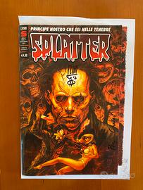 Splatter fumetto n. 1 autografato con serigrafia