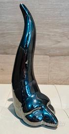 Corno portafortuna artigianale in ceramica