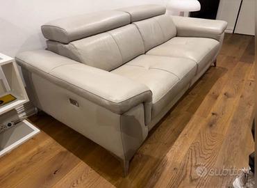 Divano 3 posti pelle relax elettrico