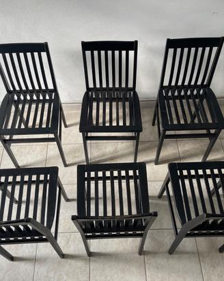 6 sedie Aldo Rossi