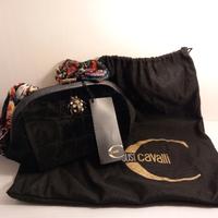 Pochette Just Cavalli Velluto Nera