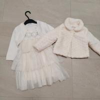 vestito+cardigan+pelliccia
