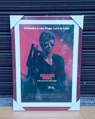 Locandina film Cobra con Silvester Stallone 1986