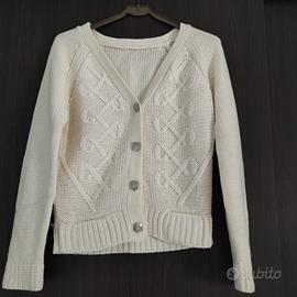 Cardigan donna bianco 