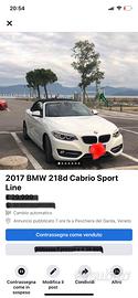 BMW 218d cabrio sport line