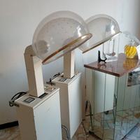 due caschi Space Age Helen Curtis anni 60