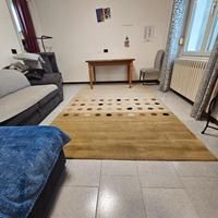 Tappeto moderno beige/marrone a cerchi
