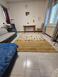 Tappeto moderno beige/marrone a cerchi