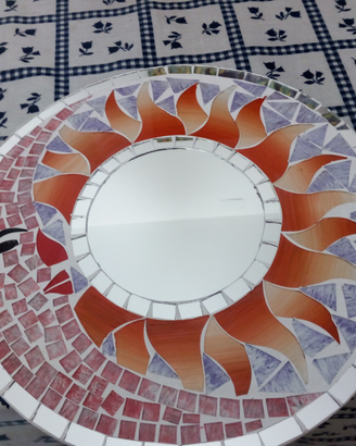 SOLE/LUNA specchio a mosaico