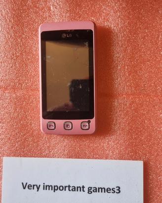 1895-Cellulare LG KP500 Rosa