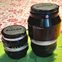 obbiettivi nikon 135  e 28  leggere scritto