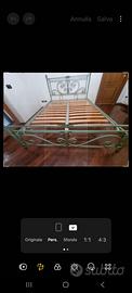 letto matrimoniale in ferro battuto 