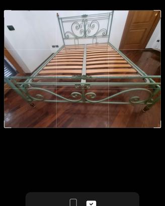 letto matrimoniale in ferro battuto 