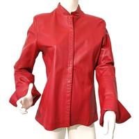 CHORIUM, GIACCA PELLE ROSSO CILIEGIA, 46 L