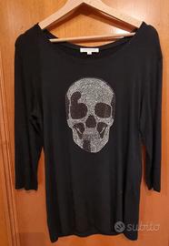 Maglia con cristalli "FARINA ROSA"