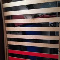 letto singolo in legno a doghe ortopedico