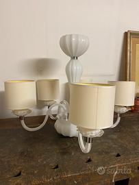 Lampadario di Murano e di opaline